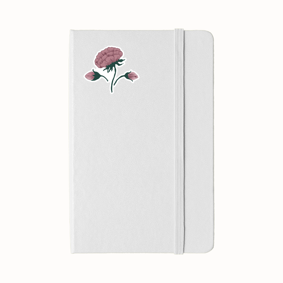 mughal purple flower sticker