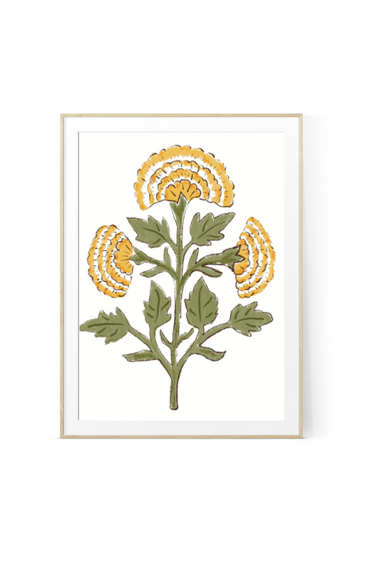 marigold-botanical-wall-art-print