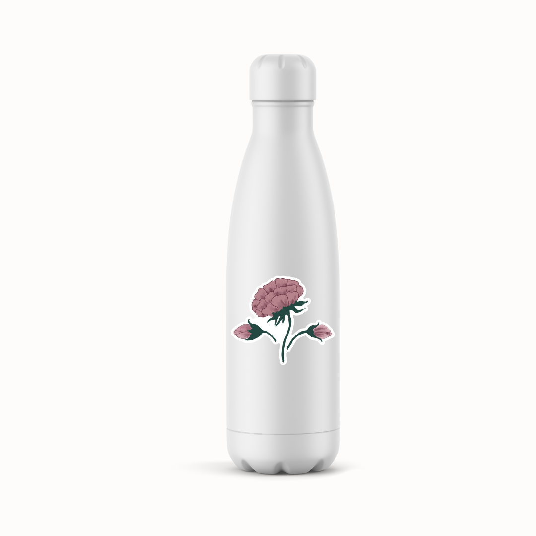 mughal purple flower sticker