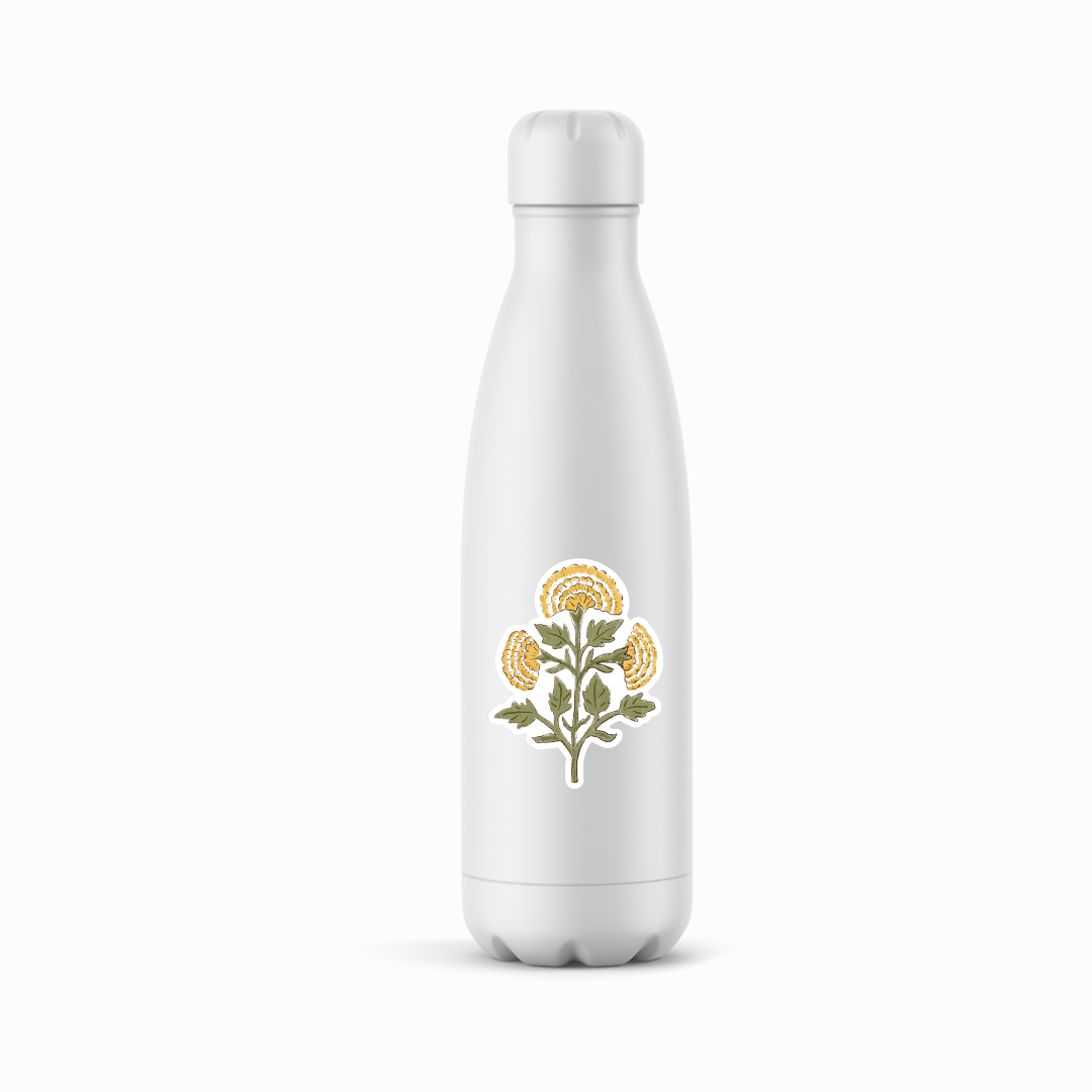 yellow side marigold sticker